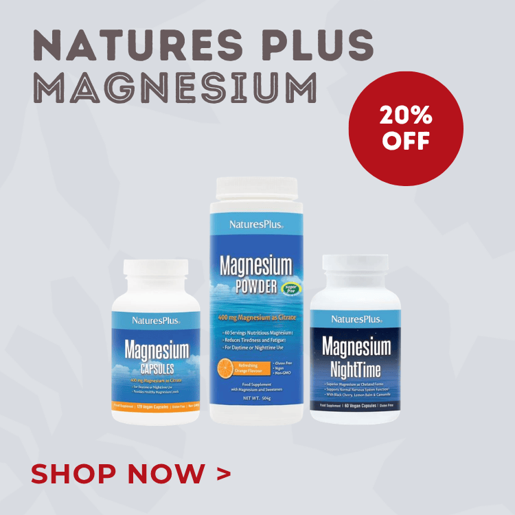 Nature's Plus Select Magnesium 20% Off. Shop now.